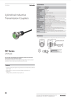 AUTONICS PET CATALOG PET SERIES: CYLINDRICAL INDUCTIVE TRANSMISSION COUPLERS